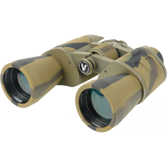 Бинокль VEBER CLASSIC БПШЦ 10*50 VRWA широкоугольный, камуфлированный