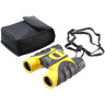 Бинокль VEBER WATERPROOF 8x25 черный/желтый