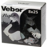 Бинокль VEBER WHITE NIGHT 8x25 белый/черный